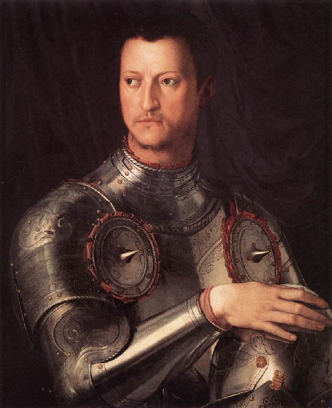 BRONZINO, Agnolo Cosimo I de  Medici in Armour Germany oil painting art